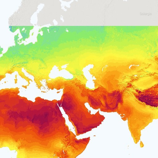 Sun Peak Hours Map Global Solar Atlas